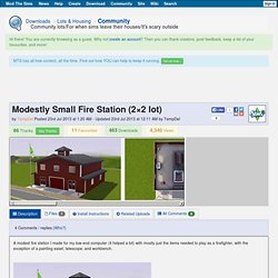 Modestly Small Fire Station (2×2 lot)