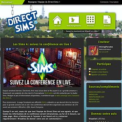 Les Sims 4: suivez la conférence en live ! - Direct Sims