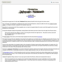 Simulated Order - Jehovah - Yaldabaoth