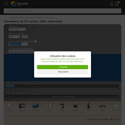 SIMULATEUR SOLARIS / Dimensionnement solaire pour site isolé * SOLARIS-STORE