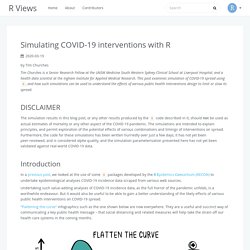 Simulating COVID19 Interventions in R