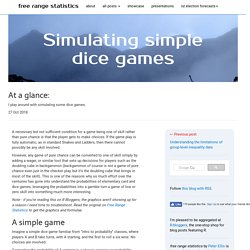 Simulating simple dice games