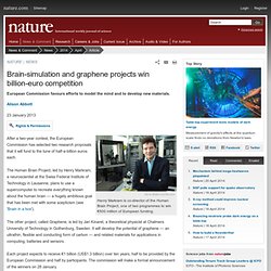 Brain-simulation and graphene projects win billion-euro competition