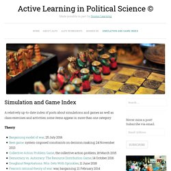 Active Learning in Political Science ©