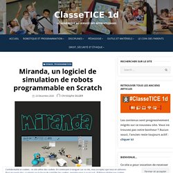 Miranda, un logiciel de simulation de robots programmable en Scratch