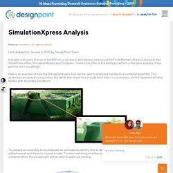 SimulationXpress Analysis The DesignPoint 3D Printing Blog
