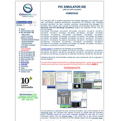 PIC Simulator IDE with Basic Compiler, Assembler, Disassembler and Debugger