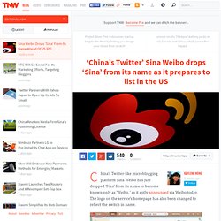 Sina Weibo Drops 'Sina' From Its Name Ahead Of US IPO