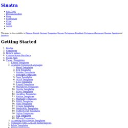 Sinatra: README