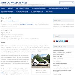 Sinclair C5 – Why Do Projects Fail?