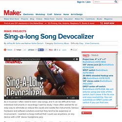Sing-a-long Song Devocalizer