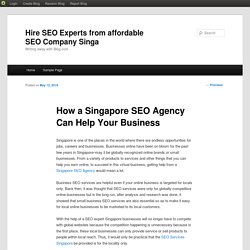 Hire SEO Experts from affordable SEO Company Singa