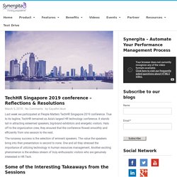 Our Take on TechHR Singapore Conference
