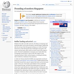 Founding of modern Singapore