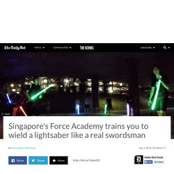 Singapore's Force Academy trains you to wield a lightsaber like a real swordsman