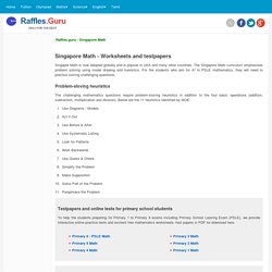 Singapore Math worksheets and test papers