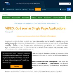 VÍDEO: Qué son las Single Page Applications