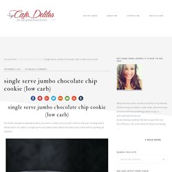 Single Serve Jumbo Chocolate Chip Cookie (Low Carb) - Cafe Delites