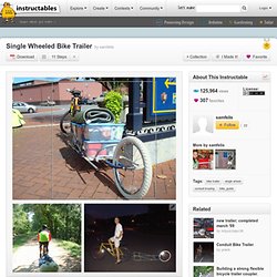 Single Wheeled Bike Trailer