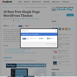 10 Best Free Single Page WordPress Themes