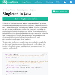 Singleton in Java