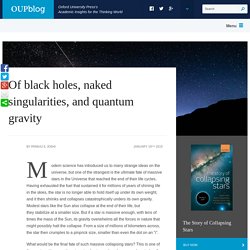 Of black holes, naked singularities, and quantum gravity
