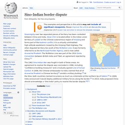 Sino-Indian border dispute