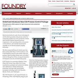 SinterCast Introduces New CGI Process Control Package
