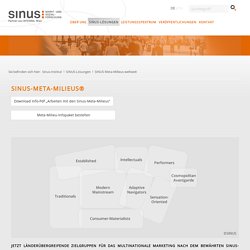 SINUS Meta-Milieus weltweit