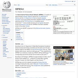 SIPRNet - Wiki