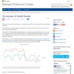 The Wonder of Sirefef Plunder - Microsoft Malware Protection Center