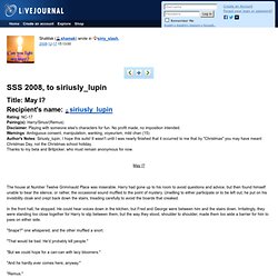 sirry_slash: SSS 2008, to siriusly_lupin