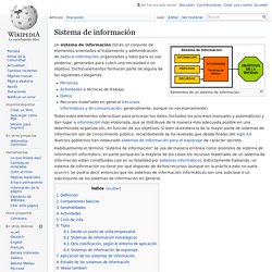 Sistema de información