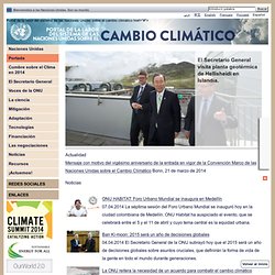 Portal de la labor del sistema de las Naciones Unidas sobre el cambio climático