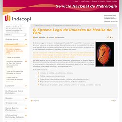 El Sistema Legal de Unidades de Medida del Perú - Portal INDECOPI