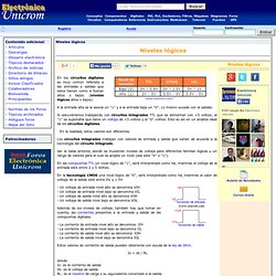 Niveles lógicos (alto, bajo, 0, 1, Low, High) - Sistemas digitales