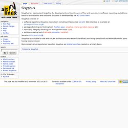 Sisyphus - ALT Linux Wiki