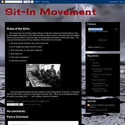 Rules of the Sit-In
