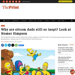 Why are sitcom dads still so inept? Look at Homer Simpson