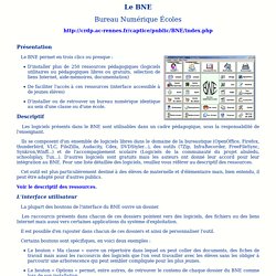 Site : Le BNE (Bureau Numérique Écoles)