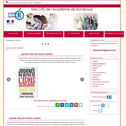 Site CPE de l'Académie de Bordeaux