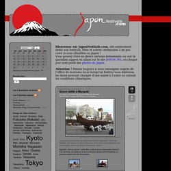 Le site des festivals aux Japon