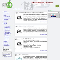 [Site Disciplinaire EPS Créteil] TICE - B2I