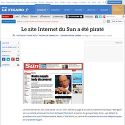 Le site du Sun piraté