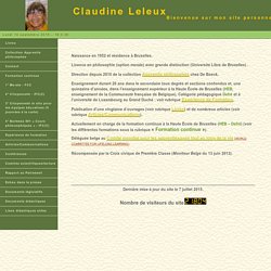 Site personnel de Claudine Leleux