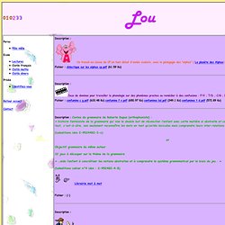 Site personnel de Lou