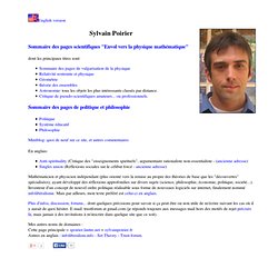 Site de Sylvain Poirier