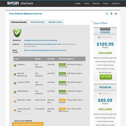 Sucuri SiteCheck - Free Website Malware Scanner