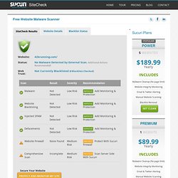 SiteCheck - Free Website Malware Scanner