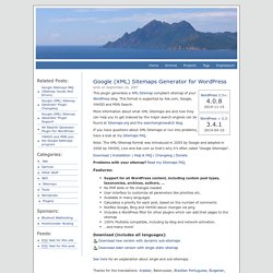 Google Sitemap Generator for WordPress v2 Final